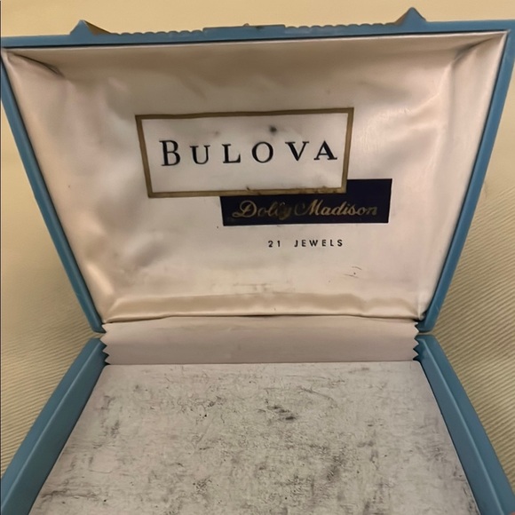 Bulova Vintage 1950s Blue and Brown Vintage Watch Box - Box Only - Picture 3 of 12